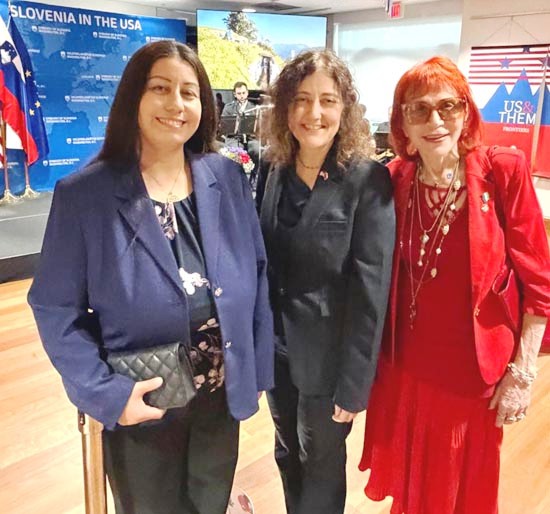 Slovenia_National_Day_11, Diana AlHadid and Dr. Judy with Tiffany G. Petros