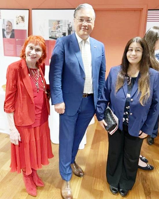 Slovenia_National_Day_15. Judy Kuriansky, jacob Choe, Diana,