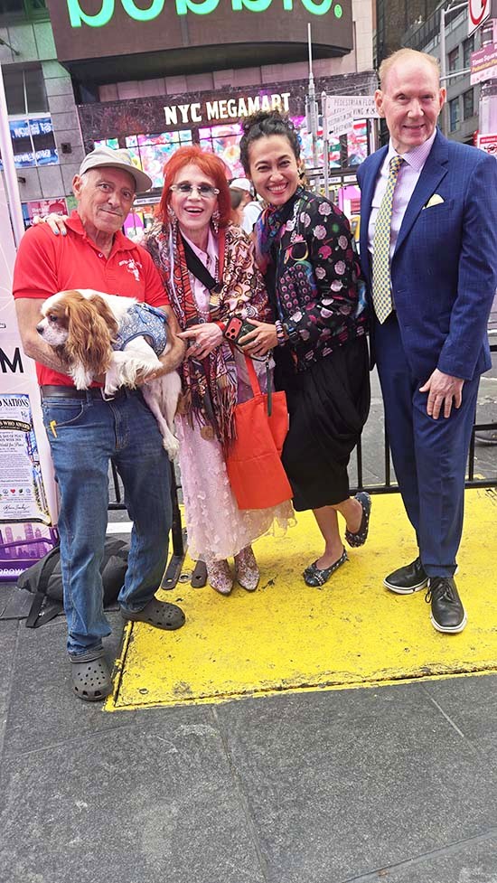 Bob, Oliver, Judy Kuriansky, Russell Daisy