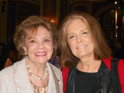 Honorary co-chair Matilda Raffa Cuomo, Former First Lady of New York State, Founder and Chair of Mentoring USA and long-time champion for women's causes Gloria Steinem