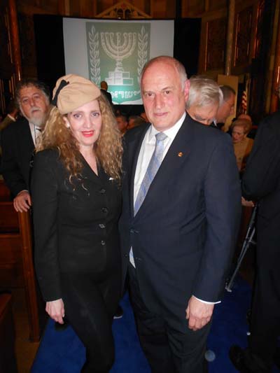 Joyce Brooks and Malcolm Hoenlein, Executive Vice Chairman/CEO, Conference of Presidents