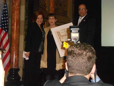 Christine Quinn, Limor Livnat and Ambassador Aharoni