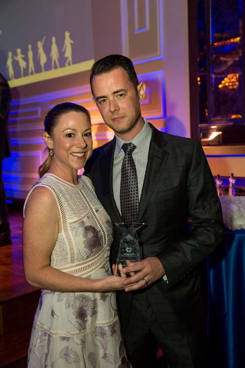 Colin Hanks and Samantha Hanks