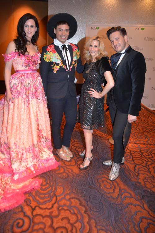 Tanja Dreidling Wallace, Victor dE Souza, Randi Schatz and Dustin Lujan.  Photo by:  Rose Billings/Blacktiemagazine.com