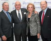 Robert I. Grossman, MD, dean and CEO of NYU Langone Medical Center; NYU Langone Medical Center Board of Trustees Chairman Kenneth Langone and wife Elaine; Joseph Lhota, senior vice president, vice dean, and chief of staff, NYU Langone Medical Center, at the 133rd NYU Lutheran Dinner Dance