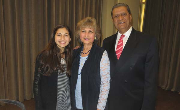 Emily Markowitz, Tas Dossal, Amir Dossal, Chairman, Global Partnerships Forum