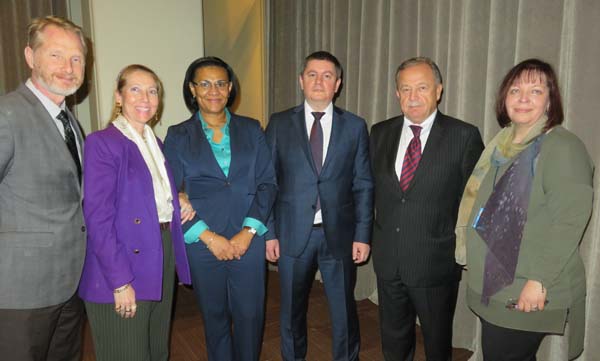 Mike Wychocki, Chief Marketing Officer, Eagle Rail, Juliette M Passer, Esq, President & General Counsel,Marie- Helene Vanderpool, Alexey V. Galakhov, Ingrosstrakh Insurance Company,Igor Runov, Under Secretary general, Head of IRU Permanent Delegation to the UN,Milana Parshina, Executive Assistant tot he Under Secretary General, IRU