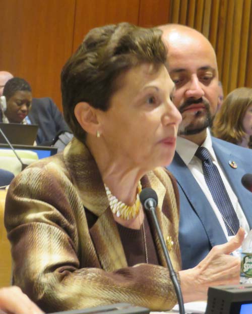 Ms. Louise Kantrow, Permanent Observer of the International Chamber of Commerce to the UN.