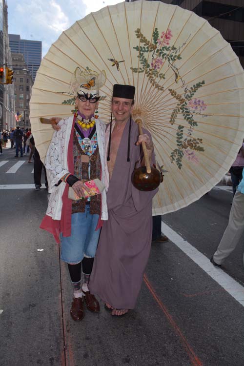 The ever Famous Roller Rena and Timothy John Making The Easter Parade Fabulous. Photo by: Rose Billings/Blacktiemagazine.com