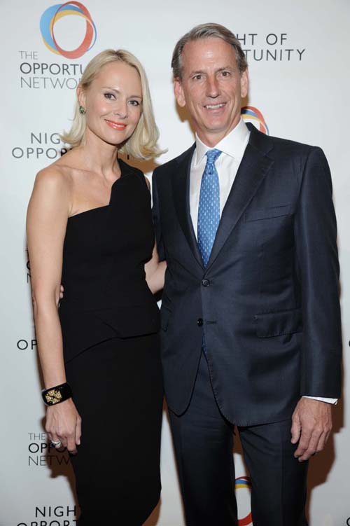 Louise Camuto , chief creative officer, Camuto Group, and John Megrue Jr., chairman of Apax Partners U.S.