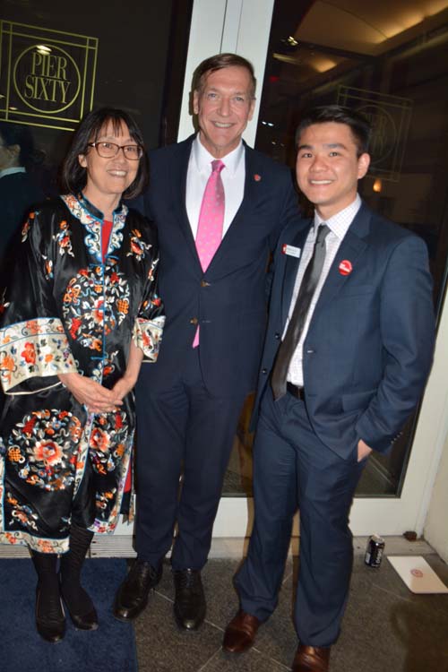  Samuel L. Stanley Jr. MD, President Stony Brook University, and his lovely wife with with Antonio Xu Liu,  Student Ambassador.  Photo by:  Rose Billings/Blacktiemagazine.com