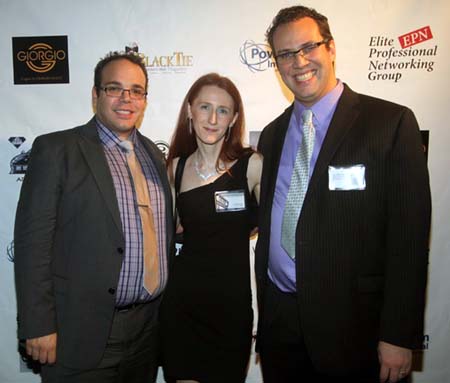 Anthony Sacchetti, Monica & Nils Hasche (he donated an original painting for the silent auction)