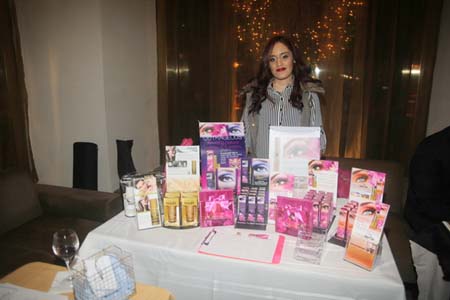 Patricia Martinez at her Grande Naturals sponsorships tables.