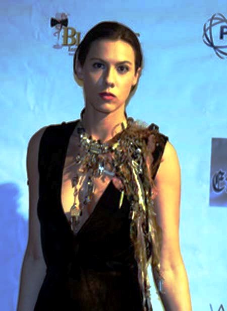  Model Katie Cleman with another collection