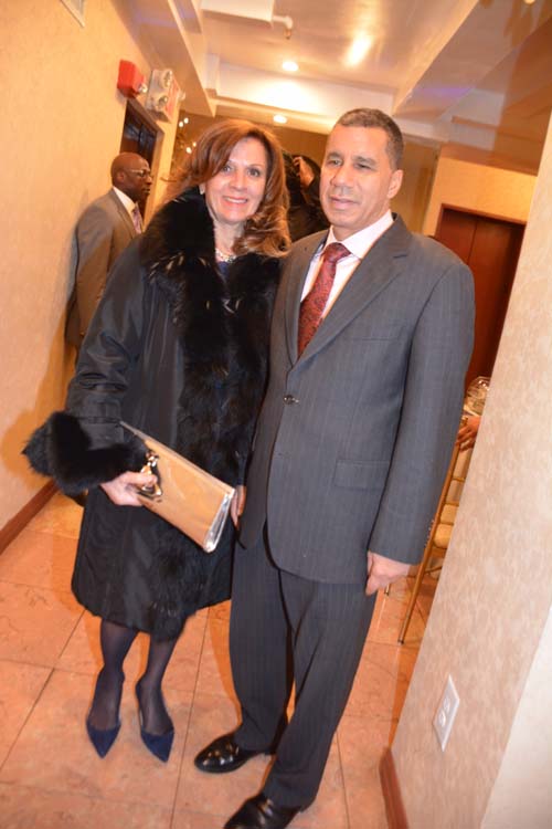 Mary Sliwa and Former Governor David Patterson. Photo by: Rose Billings/Blacktiemagazine.com