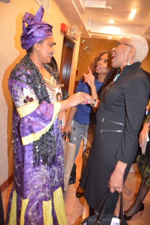Kadiatou Diallo,, Kennedy Williams and C Virginia Fields. Photo by: Rose Billings/Blacktiemagazine.com