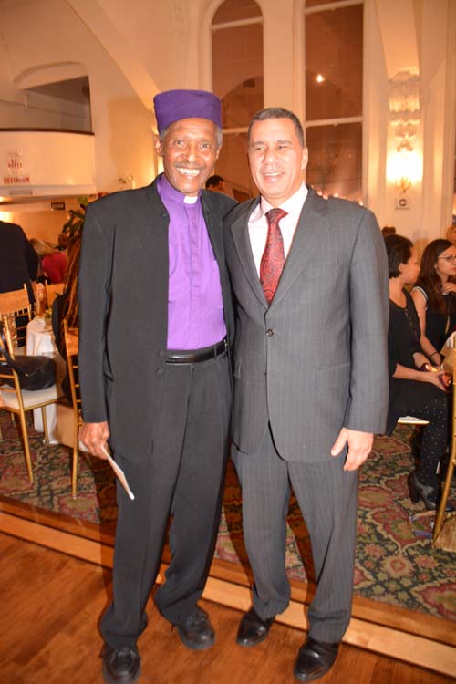 Reverend Herbert Daughtry and Former Governor David Patterson. Photo by: Rose Billings/Blacktiemagazine.com