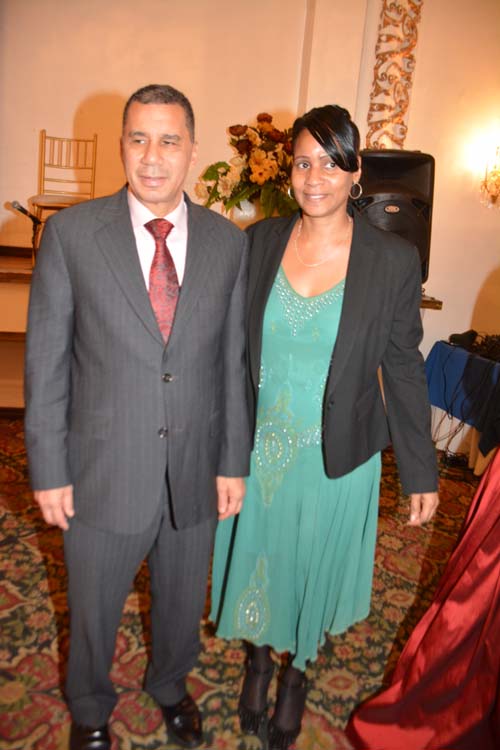 Former Governor David A Patterson and his Executive Assistant Tracey Peay. Photo by: Rose Billings/Blacktiemagazine.com