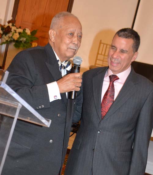 Mayor David N Dinkins and Former Governor Patterson. Photo by: Rose Billings/Blacktiemagazine.com