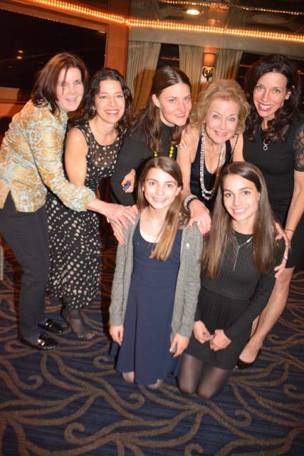 Cousin Elizabeth Blake Attanasio Greenberg, Maryanne Cattaneo, Cousin Anna Christensen-Taylor, EAKM, Elizabeth Seirmarco, & Julietta & Sofia Seirmarco. Photo by: Rose Billings/Blacktiemagazine.com