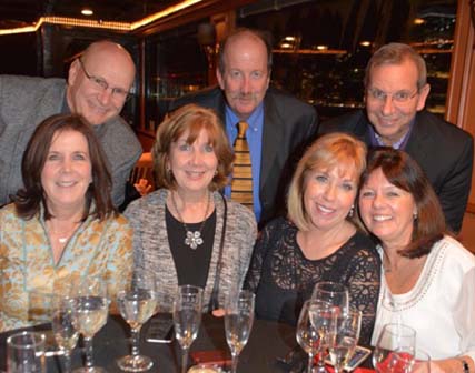 Cousins Jay Kennedy Caputo of Long Island, Anthony Kennedy Attanasio of Niantic, CT, Steven Kennedy Caputo of Long Island,Elizabeth Kennedy Attanasio Greenberg, Margaret Kennedy Skene, Kathy Caputo, & Bonnie Caputo, all of Long Island. Photo by: Rose Billings/Blacktiemagazine.com