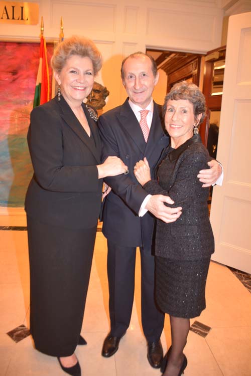 H.E. Ms. Katalin Annamaria Bogyay Permanent Representative of Hungary to the United Nations and David P. Michaels President of The Foreign Press Association New York with His lovely wife. Photo by: Rose Billigs/Blacktiemagazine.com