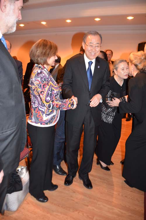 H.E. Ban Ki-moon, Secretary General of The United Nations and his lovely wife Madame Ban Soon-Taek. Photo by: Rose Billings/Blacktiemagazine.com