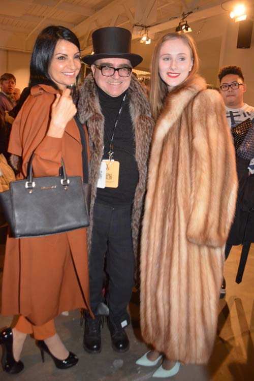 Katherine Narducci actress Sopranos, George Whipple NY1 and his fiancé Victoria. Photo by: Rose Billings/Blacktiemagazine.com