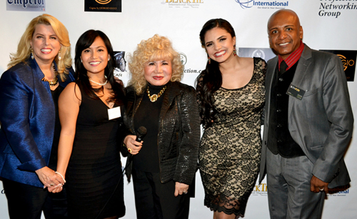 Rita Cosby, Shanna Williams, Gloria Cressler Karen Hoyos & Juan Plaza, 3 are birthday celebrant. the 4th birthday