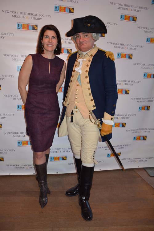  Diana DiMenna and George Washington (Michael Grillo) .  Photo by:  Rose Billings/Blacktiemagazine.com