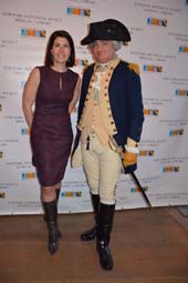 Diana DiMenna and George Washington (Michael Grillo). Photo by: Rose Billings/Blacktiemagazine.com