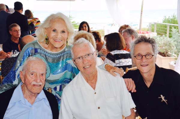 Sylvia with Cousin's Ben Orenstein, Bernie Orenstein and nephew Dr. David Orenstein