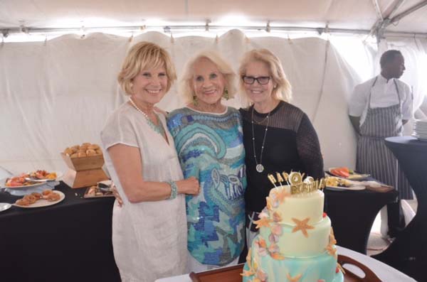 Sylvia Atkins with beautiful daughters, Dale Atkins Rosen and Daryl Roth