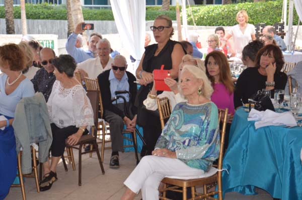 Sylvia listening to toasts