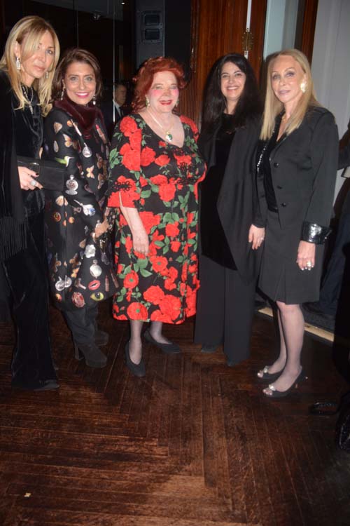 Julie Vacca, Muna Rihani, Baroness Gabrielle Von Langendorf, Ambassador Mary Elizabeth Flores Flake, and Barbara Winston.  Photo by:  Rose Billings/Blacktiemagazine.com