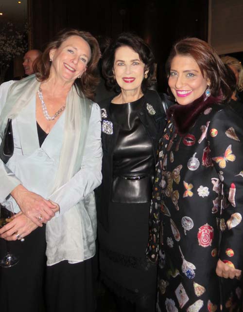 Marijcke Thomson, Dayle Haddock and Muna Rihani.  Photo by:  Rose Billings/Blacktiemagazine.com