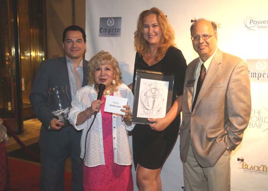   Bill Lanndis, Gloria Cressler and Architect Irena Skoda who won the 5 nights 4 days stays in Cancun Resort and Jon Landers. 