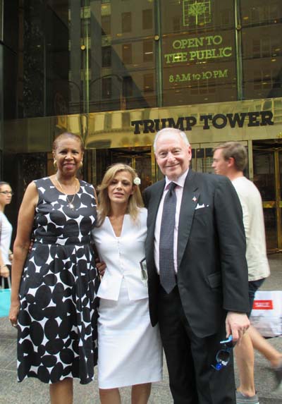 Pastor Pastor Copper Cunningham,, Maria Santiago, Steven Jude Hoffenberg. Photo by: Joyce brooks/Blacktiemagazine.com