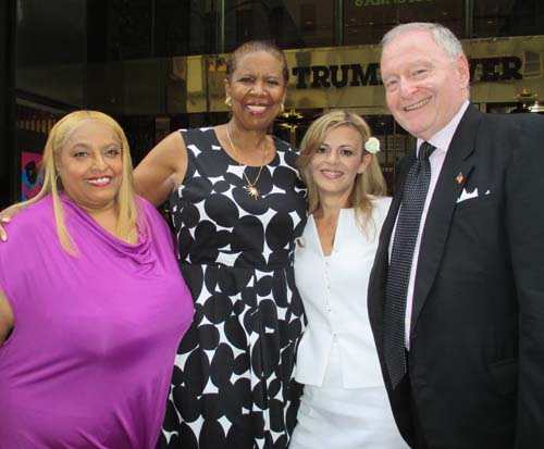 Flo Anthony, Pastor, Maria Santiago, Steven Jude Hoffenberg. Photo by: Joyce Brooks/Blacktiemagazine.com