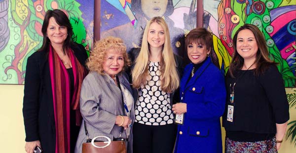 At Schoko Museum Vienna Austria Gloria T. Cressler, Barbara Heindl of the Schoko Musuem,