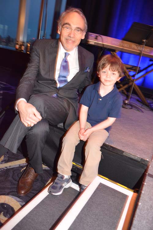 Irwin Redlener, MD President and Co-Founder and his Grandson Aaron. Photo by:  Rose Billings/Blacktiemagazine.com