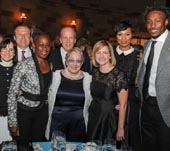 Kimberly Williams, President of the MHA-NYC with the 2017 MHA-NYC Gala honorees: Chirlane McCray, First Lady of New York City; Brandon & Michi Marshall and the Zirinsky Family.Photo by Sean Sime
