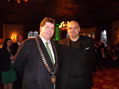 Councillor Sean McKiernan, Mayor, Cavan County Coucil Ireland and Shaun Clancy