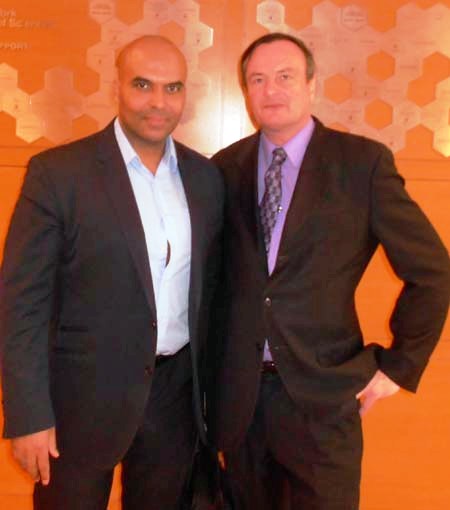 Theo Cosmora, Founder and CEO, The People's Vision, Gerard Mc Keon, Publisher, Black Tie International Magazine