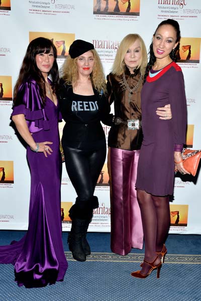 Jeanine Jeo-Hi Kim, Joyce Brooks, Maggie Norris and Pat Cleveland. Photo by: Ben Gabbe of Getty Images