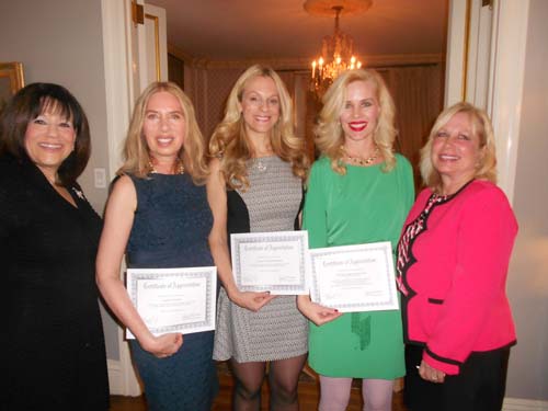 Utterly Global Founder, Carol Blank, Lauren Lawrence, Consuelo Vanderbilt Costin,Michelle-Marie Heinemann and Utterly Global Founder, Lorrie Sanchez. photo by: joyce brooks