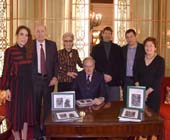 Letitia Delacorte Spangler, Donald Tober, Barbara Tober, G. A . Mudge, Matthew Riley, Jeffrey Spring and Sis Mudge. Photo by: Annie Watt