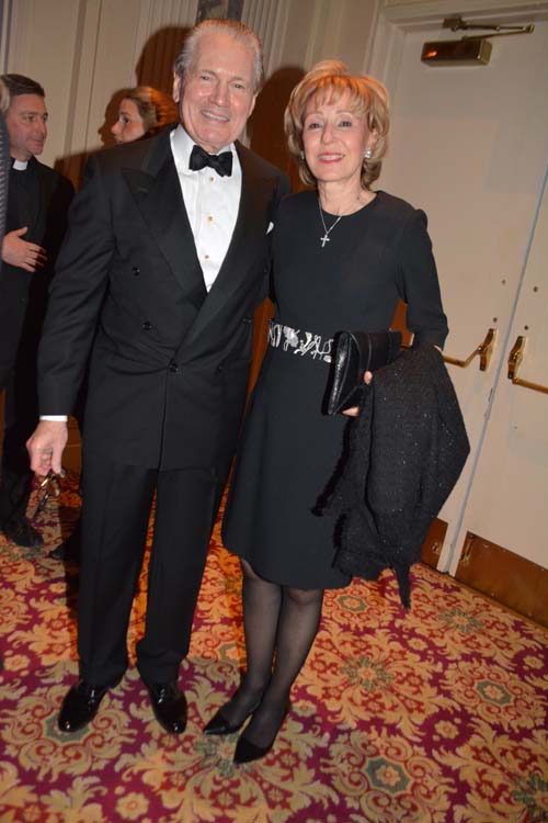 Honorees, J. Tomilson Hill and his lovely wife Janine W. Hill.  Photo by:  Rose Billings/Blacktiemagazine.com
