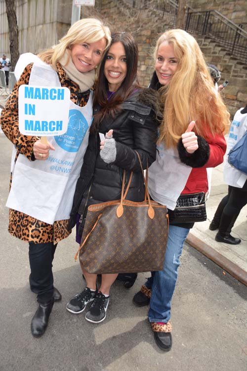 Sharon Bush, Lisa Daftari (Fox News and Jen Bawden.  Photo by:  Rose Billings/Blacktiemagazine.com