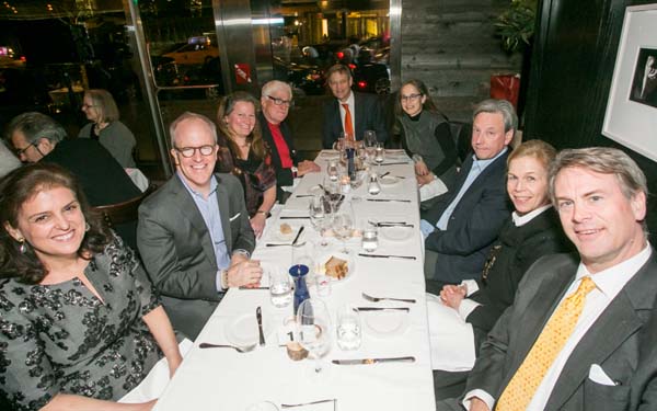 Melissa Kaish, Peter Manning, Paula Hornbostel, Frank Platt, Nick Potter, Lorraine Weinberg, Jonathan Dorfman, Lee Potter, John Hornbostel.  Photo courtesy of Poet's House